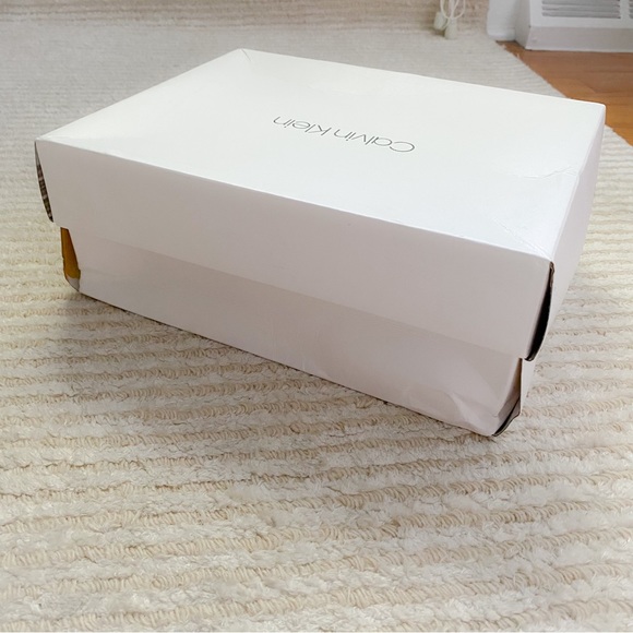 NWT Calvin Klein Lancy Nappa black heeled dress sandals - Picture 11 of 14